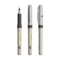 BIC® Grip Roller personalizzata — Gray - Chrome - Black Ink / Inchiostro Nero (esempio di personalizzazione)