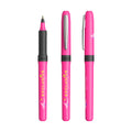 BIC® Grip Roller personalizzata — Pink - Chrome - Black Ink / Inchiostro Nero (esempio di personalizzazione)