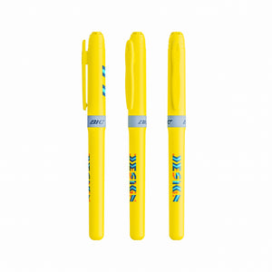 BIC® Brite Liner® Grip personalizzato — Giallo (esempio di personalizzazione)