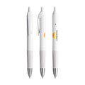 BIC® Intensity® Gel Clic personalizzata — Bianco / Bieanco/ Inchiostro Blu (esempio di personalizzazione)