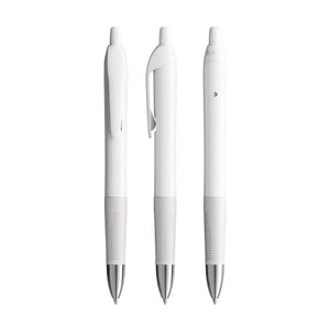 BIC® Intensity® Gel Clic personalizzata — Bianco / Bianco / Inchiostro Nero