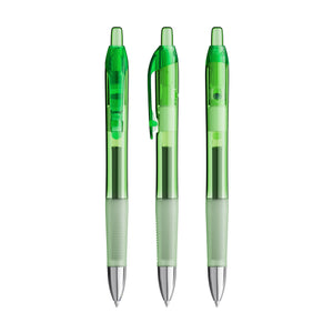 BIC® Intensity® Gel Clic personalizzata — Verde Trasparente / Inchiostro Blu