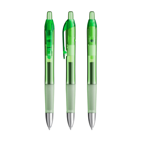 BIC® Intensity® Gel Clic personalizzata — Verde Trasparente / Inchiostro Nero