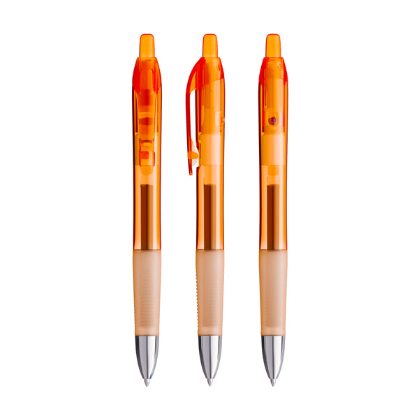 BIC® Intensity® Gel Clic personalizzata — Arancione Trasparente / Inchiostro Blu