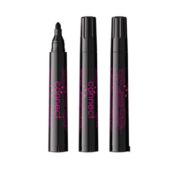 BIC® Permanent Marker Ecolutions® personalizzato — Nero / Inchiostro Nero (esempio di personalizzazione)