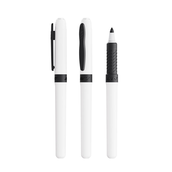 BIC® Mark-it personalizzato — Bianco/Nero / Inchiostro Nero