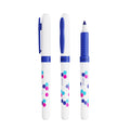 BIC® Mark-it personalizzato — Bianco/Azzurro / Inchiostro Blu (esempio di personalizzazione)