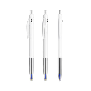 BIC® M10® Clic personalizzata — Bianco / Inchiostro Blu