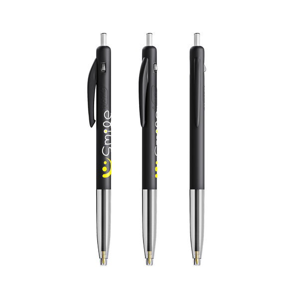 BIC® M10® Clic personalizzata — Nero / Inchiostro Nero (esempio di personalizzazione)