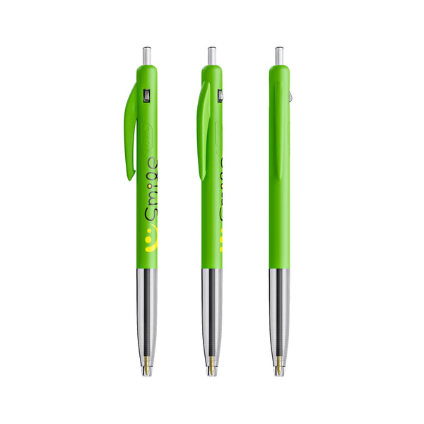 BIC® M10® Clic personalizzata — Verde Mela / Inchiostro Blu (esempio di personalizzazione)