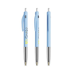 BIC® M10® Clic personalizzata — Azzurro Pastel / Inchiostro Blu (esempio di personalizzazione)