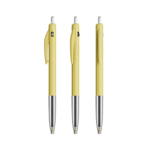 BIC® M10® Clic personalizzata — Giallo Pastello / Inchiostro Blu
