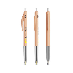 BIC® M10® Clic personalizzata — Arancio Pastello / Inchiostro Blu (esempio di personalizzazione)