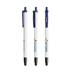 BIC® Clic Stic Stylus Ecolutions personalizzata — Blu Riciclato / Inchiostro Blu (esempio di personalizzazione)