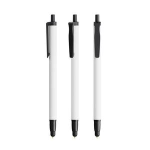 BIC® Clic Stic Stylus Ecolutions personalizzata — Nero Riciclato / Inchiostro Blu