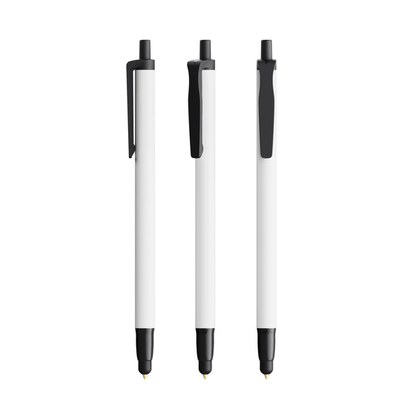 BIC® Clic Stic Stylus Ecolutions personalizzata — Nero Riciclato / Inchiostro Blu