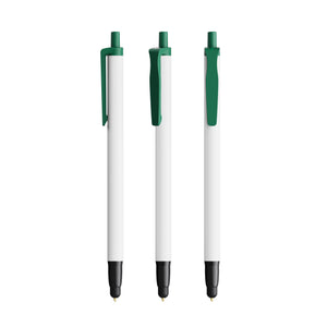 BIC® Clic Stic Stylus Ecolutions personalizzata — Verde Scuro Riciclato / Inchiostro Blu