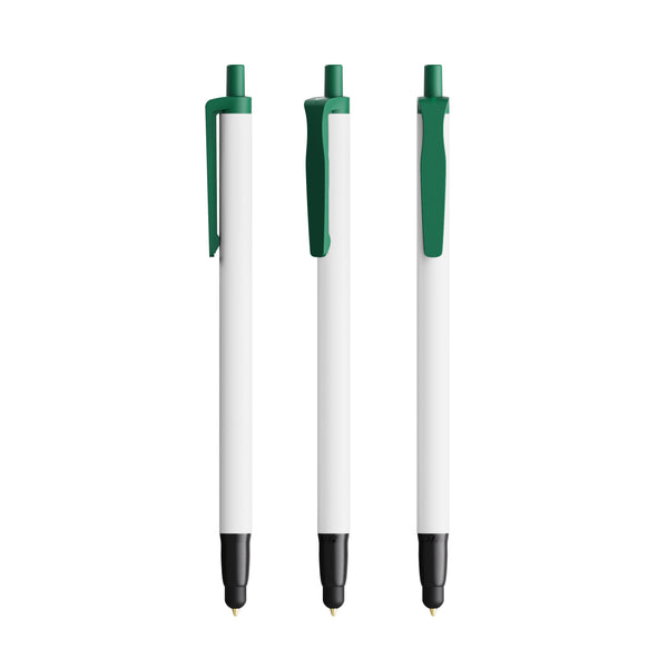 BIC® Clic Stic Stylus Ecolutions personalizzata — Verde Scuro Riciclato / Inchiostro Blu