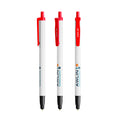 BIC® Clic Stic Stylus Ecolutions personalizzata — Rosso Riciclato / Inchiostro Blu (esempio di personalizzazione)
