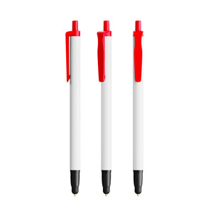 BIC® Clic Stic Stylus Ecolutions personalizzata — Rosso Riciclato / Inchiostro Blu