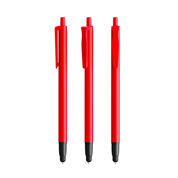 BIC® Clic Stic Stylus personalizzata — Rosso / Inchiostro Blu
