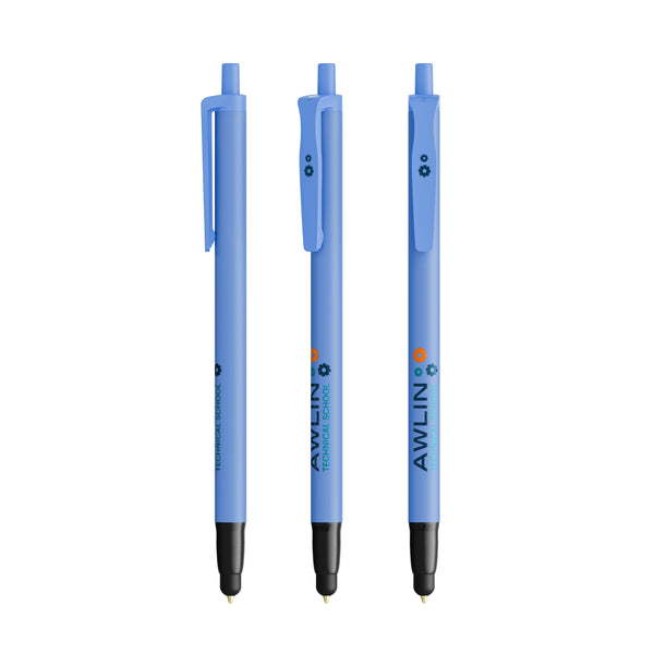 BIC® Clic Stic Stylus personalizzata — Blu / Inchiostro Blu (esempio di personalizzazione)