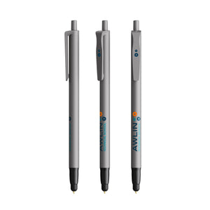 BIC® Clic Stic Stylus personalizzata — Metallizzato / Inchiostro Blu (esempio di personalizzazione)