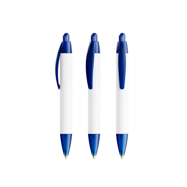 BIC® Wide Body Mini Digital personalizzata — Blu Scuro Frosted / Inchiostro Blu