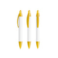 BIC® Wide Body Mini Digital personalizzata — Giallo Frosted / Inchiostro Blu
