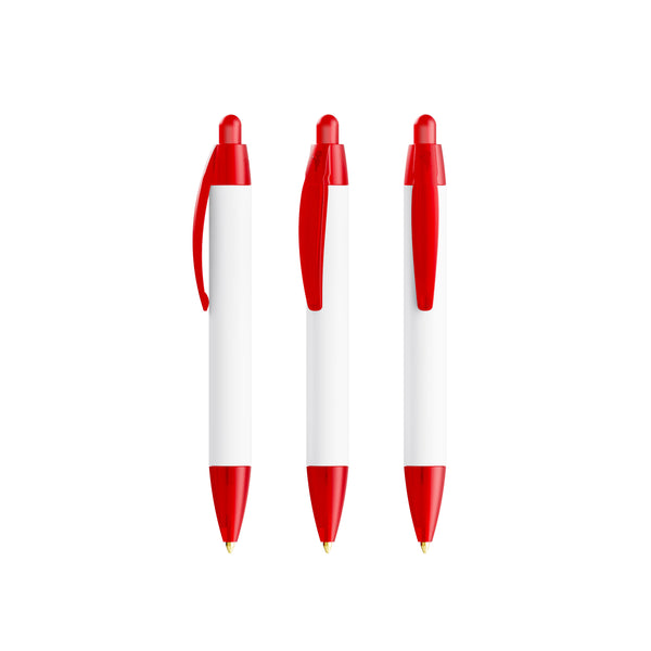 BIC® Wide Body Mini Digital personalizzata — Rosso Frosted / Inchiostro Blu