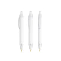 BIC® Wide Body Mini Digital personalizzata — Bianco Frosted / Inchiostro Blu