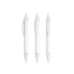 BIC® Wide Body Mini Digital personalizzata — Bianco Frosted / Inchiostro Blu