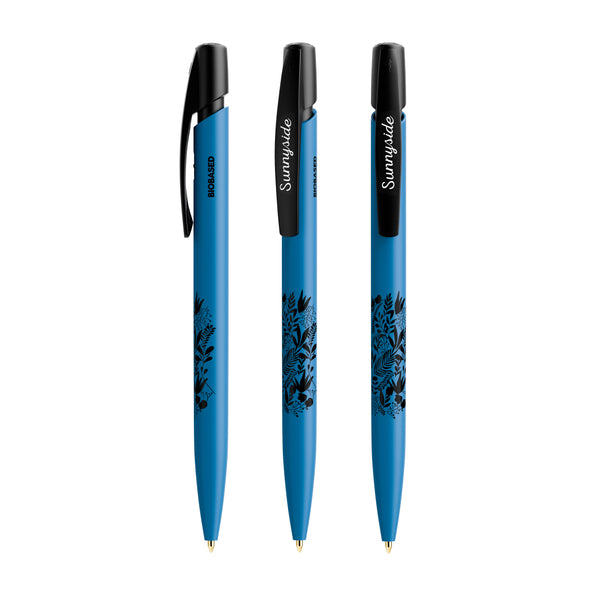 BIC® Media Clic BIO Based personalizzata — Blu / Inchiostro Blu (esempio di personalizzazione)