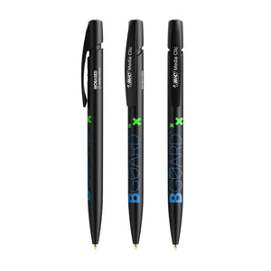 BIC® Media Clic BIO Based BGUARD™ antibatterica personalizzata — Nero / Inchiostro Blu (esempio di personalizzazione)