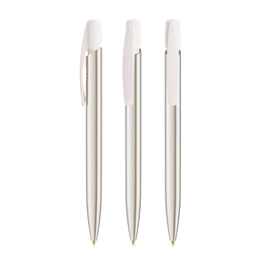 BIC® Media Clic Shine personalizzata — Argento / Inchiostro Blu
