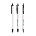 BIC® Clic Stic Ecolutions® personalizzata — Nero Riciclato / Inchiostro Blu (esempio di personalizzazione)