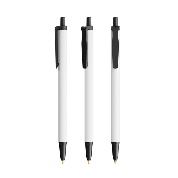 BIC® Clic Stic Ecolutions® personalizzata — Nero Riciclato / Inchiostro Blu