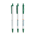 BIC® Clic Stic Ecolutions® personalizzata — Verde Scuro Riciclato / Inchiostro Blu (esempio di personalizzazione)