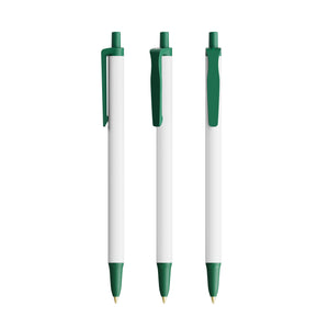 BIC® Clic Stic Ecolutions® personalizzata — Verde Scuro Riciclato / Inchiostro Blu