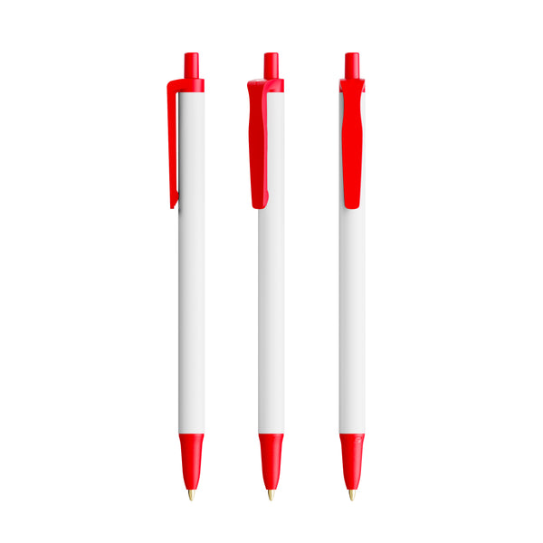 BIC® Clic Stic Ecolutions® personalizzata — Rosso Riciclato / Inchiostro Blu