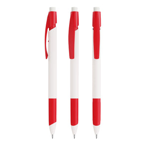 BIC® Media Clic Grip Ecolutions portamine personalizzato — Bianco/Rosso / Grafite