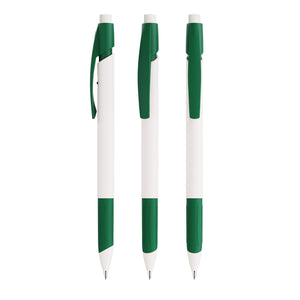 BIC® Media Clic Grip Ecolutions portamine personalizzato — Bianco/Verde / Grafite