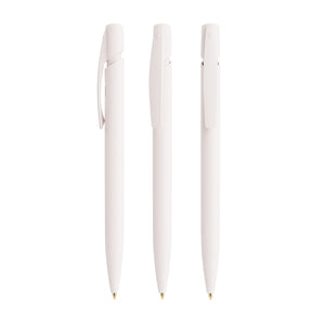 BIC® Media Clic Ecolutions personalizzata — Bianco Riciclato / Inchiostro Blu