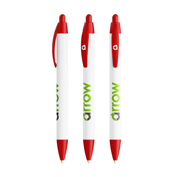BIC® Wide Body Ecolutions® personalizzata — Rosso / Inchiostro Blu (esempio di personalizzazione)