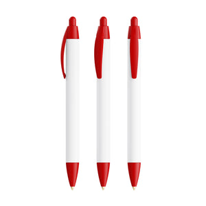 BIC® Wide Body Ecolutions® personalizzata — Rosso / Inchiostro Blu