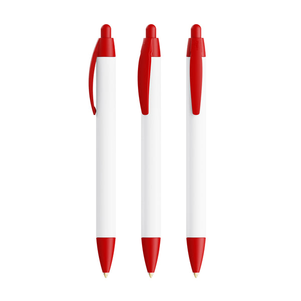 BIC® Wide Body Ecolutions® personalizzata — Rosso / Inchiostro Blu