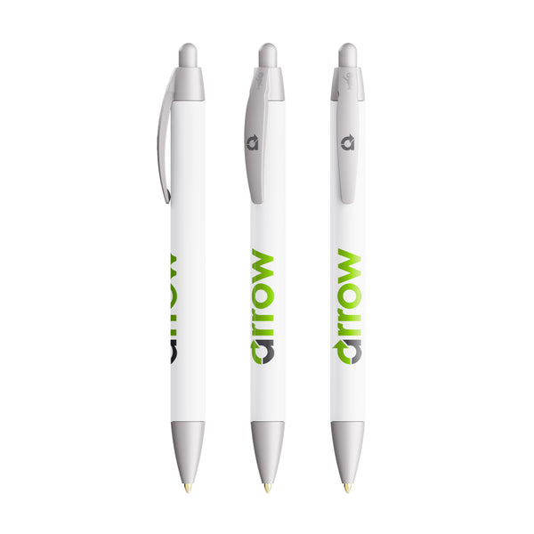BIC® Wide Body Ecolutions® personalizzata — Metallizzato / Inchiostro Blu (esempio di personalizzazione)