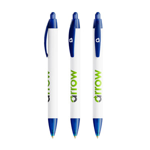 BIC® Wide Body Ecolutions® personalizzata — Blu Scuro Frosted / Inchiostro Blu (esempio di personalizzazione)