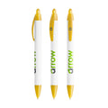 BIC® Wide Body Ecolutions® personalizzata — Giallo Frosted / Inchiostro Blu (esempio di personalizzazione)