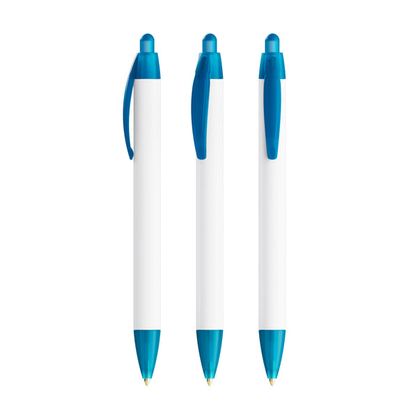 BIC® Wide Body Ecolutions® personalizzata — Azzurro Frosted / Inchiostro Blu